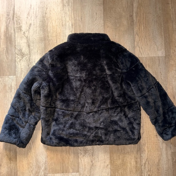Ambiance Midnight Faux Fur Coat - Picture 4 of 5